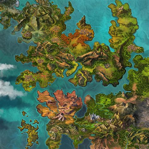 ArtStation - Fantasy World Map