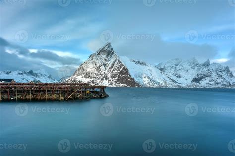 Winter time in Reine, Lofoten Islands, Norway. 16173011 Stock Photo at Vecteezy