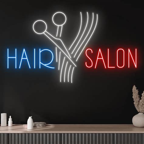 Hair Salon Neon Signs, Hair Salon Shop Wall Decor Signboard - Walmart.com