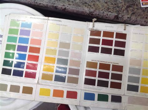 Satin Enamel Paint Shade Card – Warehouse of Ideas