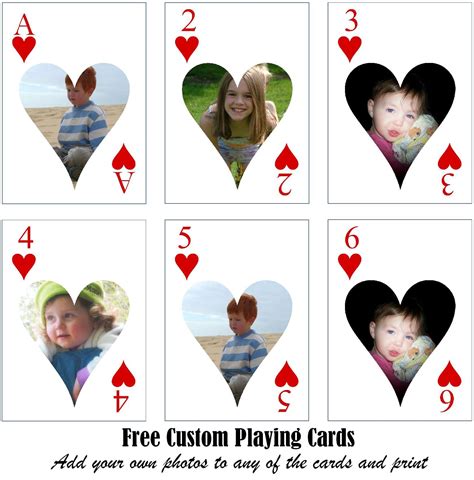 Free Printable Custom Playing Cards | Add Your Photo and/or Text