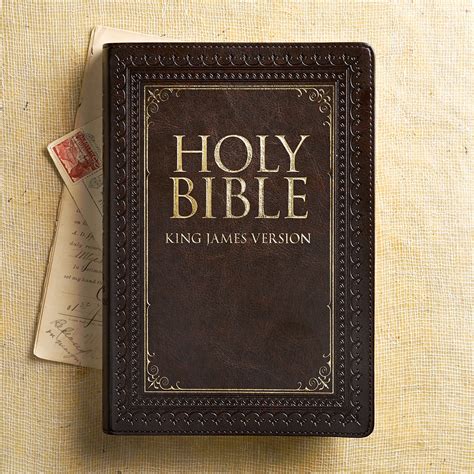 KJV Large Print Thinline Indexed Bible Brown – Celebrate Faith