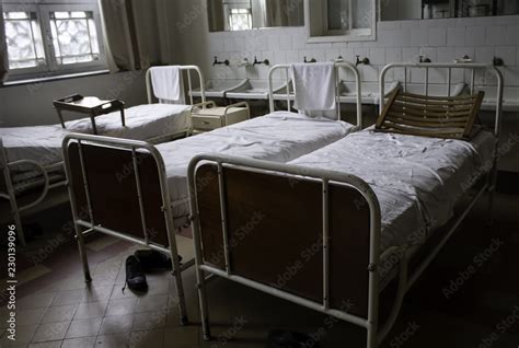 Old hospital beds Stock Photo | Adobe Stock