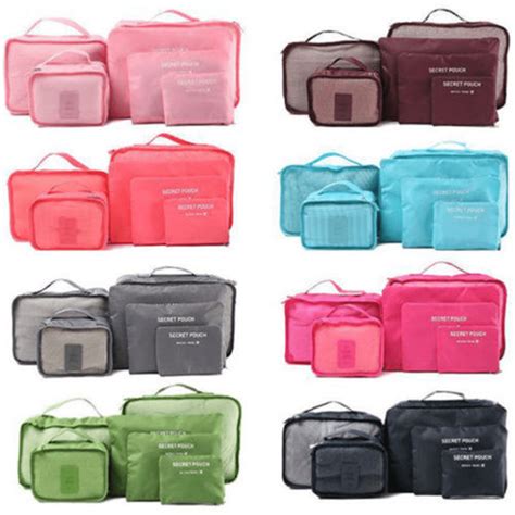 6Pcs Travel Storage Bag Set for Clothes Luggage Packing Cube Organizer Suitcase - Walmart.com