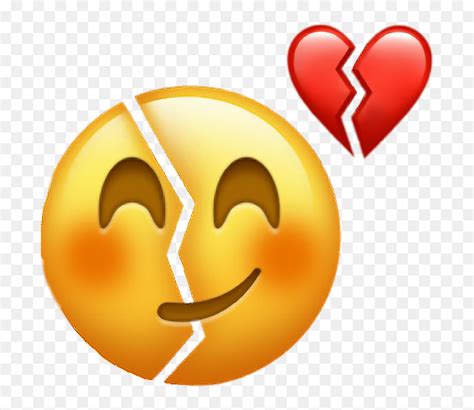 Heartbreak Emoji Png - Sad Broken Heart Emoji, Transparent Png - vhv