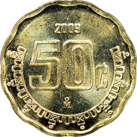 Mexico ESTADOS UNIDOS MEXICANOS 50 Centavos KM 549 Prices & Values | N