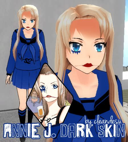 [R]EQ. Annie J. Dark Skin for YANDERE SIMULATOR~ by cleandesu on DeviantArt