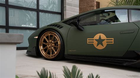 Matte Army Green Lamborghini Huracán Performante Gets New Wheels - ADV ...