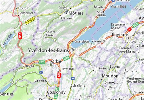 MICHELIN Yverdon-les-Bains map - ViaMichelin