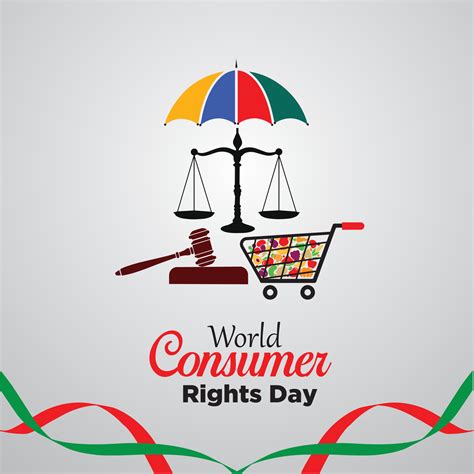 World Consumer Rights Day. March 15. Suitable for Greeting Card, Poster and Banner. Vector ...