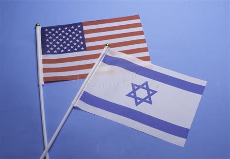 Flags of Israel and the USA Show the Relationship between the Two Countries Stock Photo - Image ...