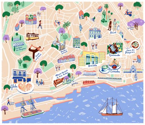 Lisbon Illustrated Map — Olivia Brotheridge Design