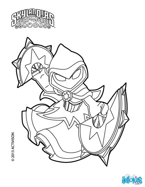 Star Strike Coloring Page From Skylanders Swap Force More Skylanders ...