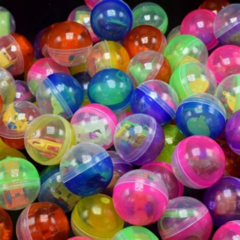 Transparent Plastic Surprise Ball Capsules Toy With Inside Different Figure Toy For Vending ...