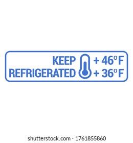 Keep Refrigerated Do Not Freeze Food Stock Vector (Royalty Free) 1761855860 | Shutterstock