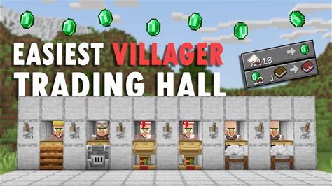 EASIEST Villager Trading Hall in Minecraft! - 1.19/1.20 - (Java, Bedrock, PS4, PS5, Xbox, MCPE ...