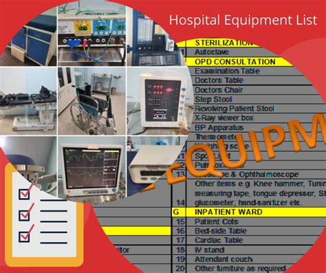 Hospital Equipment List and Cost Estimate | Primedeq-Blog