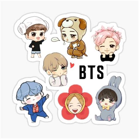 "Chibi BTS" Sticker for Sale by BTS-Merchandise | Redbubble