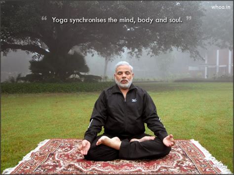 Narendra Modi Performing Yoga