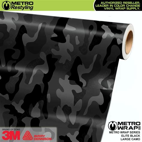 Elite Black Camouflage Vinyl Wrap - Metro Series | Metro Restyling in ...