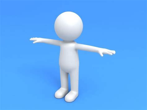 3D model Stick Man Character VR / AR / low-poly | CGTrader