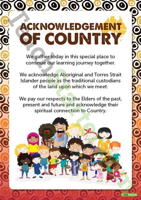 Acknowledgement of Country Poster Teaching Resource | Teach Starter | Aboriginal education ...