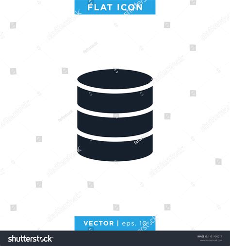 Database Icon Vector Logo Design Template Stock Vector (Royalty Free ...