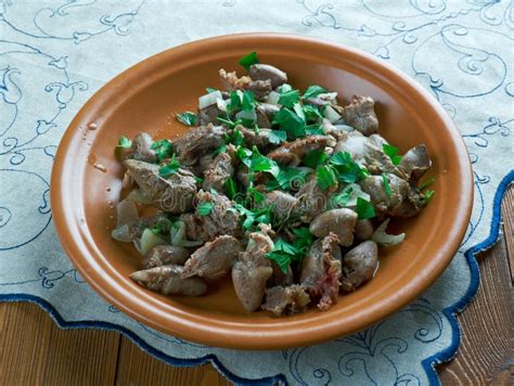 Fried Chicken giblets stock photo. Image of dinner, heart - 75581428