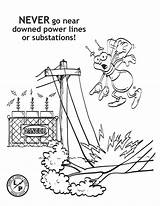 Electrical Safety 6 Coloring Page  Free Printable Pages For Kids sketch template