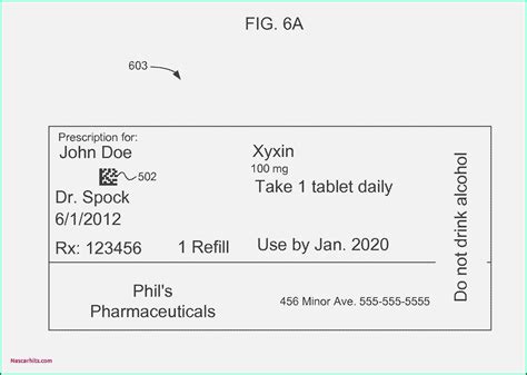 Free Printable Blank Prescription Label - Customize and Print