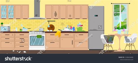 551 Messy kitchen cartoon Images, Stock Photos & Vectors | Shutterstock