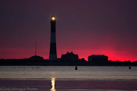 Photos: Amazing Sunrise behind Fire Island Lighthouse 1-29-17 - Fire Island and Beyond