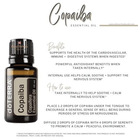 doTERRA Copaiba Essential Oil 15ml - doTERRA Dawn Goehring, Desert Naturals