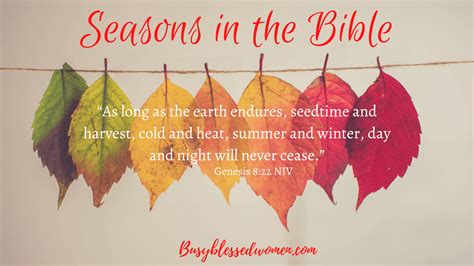 Seasons in the Bible