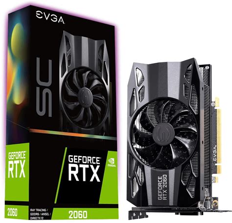 EVGA GeForce RTX 2060 SC Overclocked Gaming 06G-P4-2062-KR 6GB GDDR6 192-bit PCI-E 3.0 Desktop ...