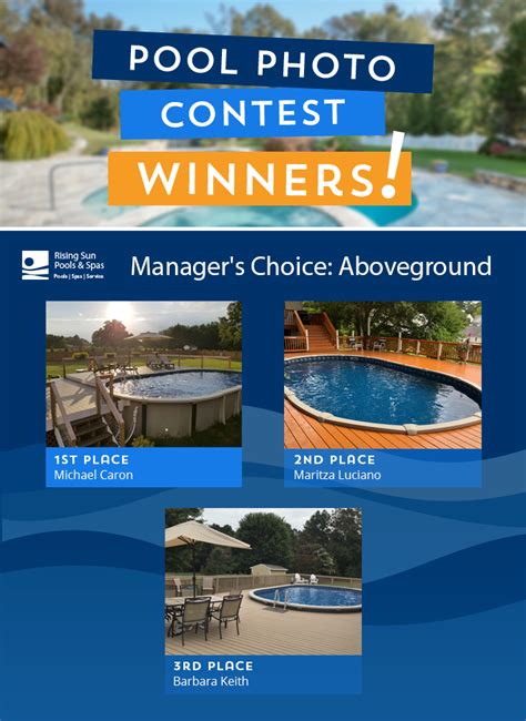 Announcing the 2018 Pool Photo Contest Winners! - Rising Sun Pools & Spas - Raleigh, NC