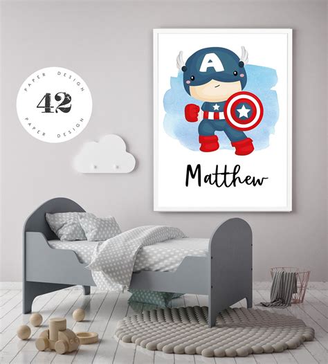 Superhero prints superhero wall art marvel gifts avengers | Etsy