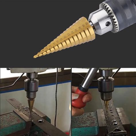 1pc 4 12/4 20mm HSS Spiral Center Step Drill Bit Solid Carbide Mini Drill Accessories Metal ...