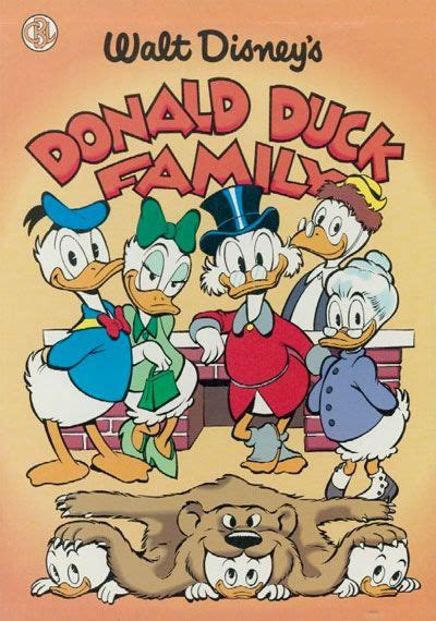 An illustration of the Donald Duck family by Carl Barks | Dibujos animados personajes, Pato donald