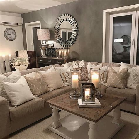 Love how the soft glow of the candles makes this space feel cozy. | Small living room decor ...