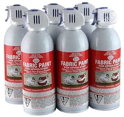 Amazon.com: Simply Spray Upholstery Fabric Spray Paint 8 Oz. Can Brite Red: Home Improvement