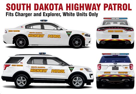 South Dakota Highway Patrol – Fits Explorer & Charger – Bilbozodecals