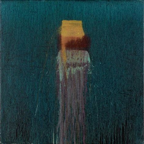 Small Blue with Gold, Red and Green by Pat Steir on artnet