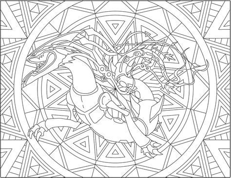 Mega Rayquaza Coloring Page - Free Printable Coloring Pages for Kids