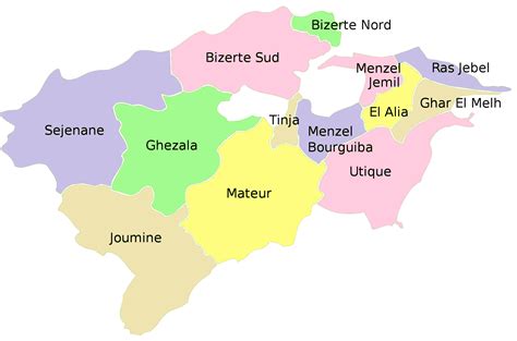 Quelles sont les délégations du gouvernorat de Bizerte