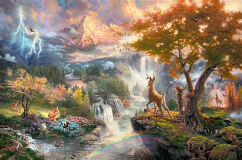 15 Mind Blowing Disney Paintings by Thomas Kinkade - The Painter of Light