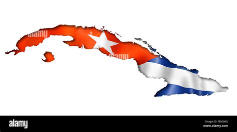 Cuban flag map Stock Photo - Alamy