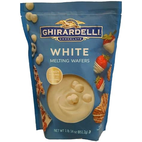 Ghirardelli Chocolate Melting Wafers, 30 Ounce Bag (White Chocolate ...