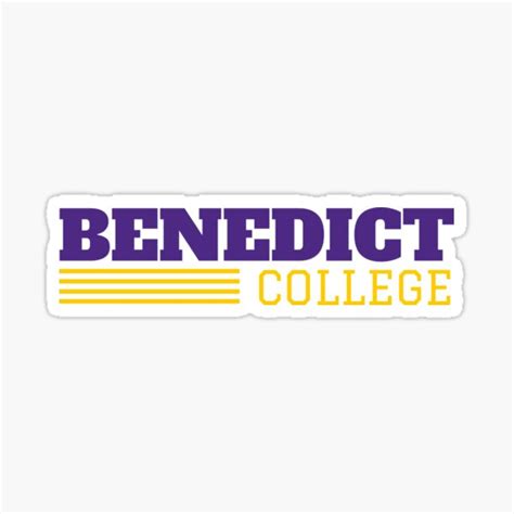 "Vintage Benedict College " Sticker for Sale by collegeAnduniv | Redbubble