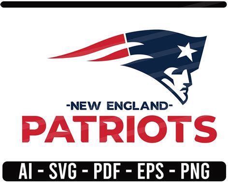 New England Patriots Circle SVG NFL sports Logo Football cut | Etsy